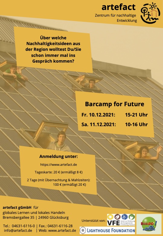 Barcamp-artefact 10.+11.12. -Flyer